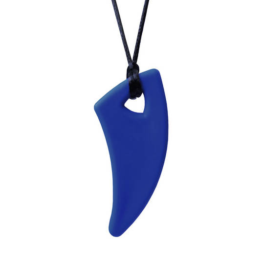  Saber Tooth Chewelry Necklace -Dark  Blue Standard